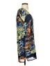 Collective Concepts 100% Polyester Paisley Blue Casual Dress Size S - photo 4