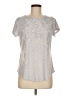 Simply Vera Vera Wang Silver Short Sleeve Top Size M (petite) - photo 1