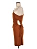 Cider Solid Brown Cocktail Dress Size M - photo 5