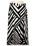 Allison Taylor Stripes Black Casual Skirt Size L - photo 2