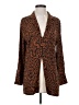 Free People 100% Polyester Animal Print Brown Kimono Size 0 - photo 1