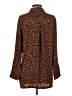 Free People 100% Polyester Animal Print Brown Kimono Size 0 - photo 2