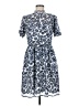 MICHAEL Michael Kors 100% Polyester Paisley Blue Casual Dress Size 8 - photo 1