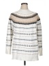 Calvin Klein Chevron-herringbone Ivory Turtleneck Sweater Size XL - photo 1