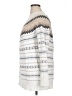 Calvin Klein Chevron-herringbone Ivory Turtleneck Sweater Size XL - photo 5