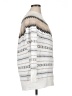 Calvin Klein Chevron-herringbone Ivory Turtleneck Sweater Size XL - photo 4