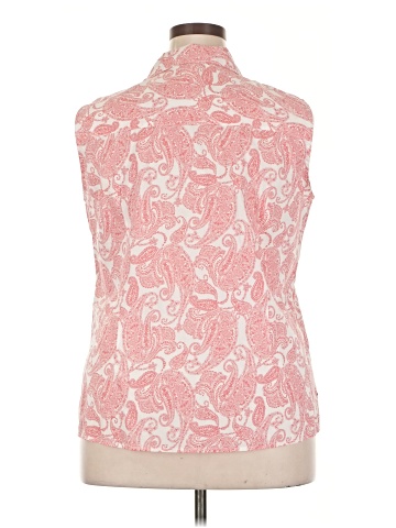 Basic Editions Sleeveless Button-Down Shirt (view 2)
