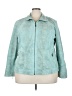 Dialogue 100% Polyamide Paisley Teal Jacket Size 3X - photo 1