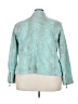 Dialogue 100% Polyamide Paisley Teal Jacket Size 3X - photo 2