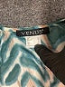 Venus 100% Polyester Chevron-herringbone Teal Casual Dress Size 4 - photo 7