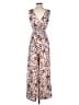 Adelyn Rae 100% Polyester Animal Print Brown Jumpsuit Size XS - photo 2