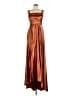 Unbranded 100% Polyester Brown Cocktail Dress Size 4 - photo 1