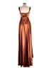 Unbranded 100% Polyester Brown Cocktail Dress Size 4 - photo 2