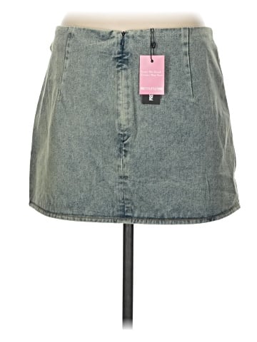 PrettyLittleThing Denim Skirt (view 2)