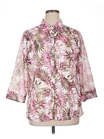 Christopher & Banks 3/4 Sleeve Blouse (view 1)