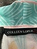Colleen Lopez 100% Polyester Tropical Teal Long Sleeve Blouse Size L - photo 7