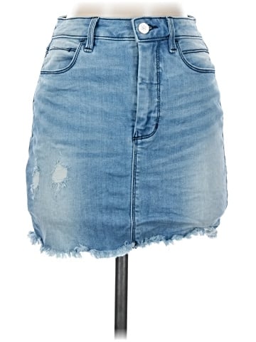Bebe Denim Skirt (view 1)