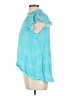 Brooke Wright 100% Rayon Teal Blue Sleeveless Blouse Size L - photo 5
