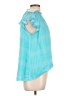 Brooke Wright 100% Rayon Teal Blue Sleeveless Blouse Size L - photo 4