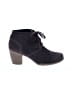 Clarks Solid Black Purple Ankle Boots Size 9 1/2 - photo 1