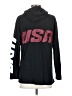 DKNY Jeans 100% Cotton Black Pullover Hoodie Size S - photo 2