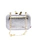 Kotur 100% Leather Metallic Silver Leather Shoulder Bag One size - photo 3