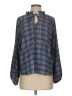 Ariella Blue Long Sleeve Blouse Size S - photo 1