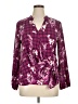 Alfani Purple Long Sleeve Blouse Size XL (petite) - photo 1