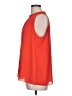 Rose + Olive 100% Polyester Orange Sleeveless Blouse Size L - photo 5