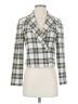 Topshop Plaid Ivory Blazer Size 2 - photo 1