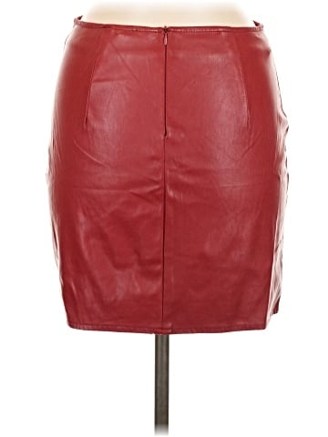 iris Faux Leather Skirt (view 2)