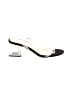 Nasty Gal Inc. Ivory Black Sandals Size 6 - photo 1