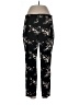 Zara Basic Floral Black Casual Pants Size L - photo 1