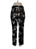 Zara Basic Floral Black Casual Pants Size L - photo 2