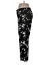 Zara Basic Floral Black Casual Pants Size L - photo 5
