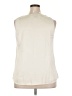 Lane Bryant 100% Polyester Ivory Sleeveless Blouse Size 20 - photo 2