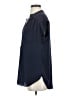 Pleione 100% Polyester Blue Short Sleeve Blouse Size XS - photo 5