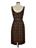 Carmen Marc Valvo Paisley Brown Cocktail Dress Size 2 - photo 2