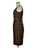 Carmen Marc Valvo Paisley Brown Cocktail Dress Size 2 - photo 5