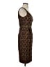 Carmen Marc Valvo Paisley Brown Cocktail Dress Size 2 - photo 4