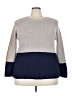Pinque Color Block Gray Pullover Sweater Size 3X - photo 1