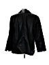 Dennis by Dennis Basso 100% Rayon Black Blazer Size L (petite) - photo 2
