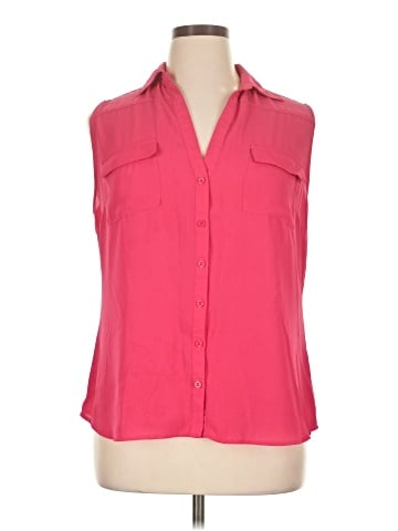 New York & Company Sleeveless Button-Down Shirt (view 1)