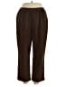 Alfred Dunner Brown Casual Pants Size 18 - photo 1