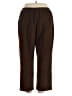Alfred Dunner Brown Casual Pants Size 18 - photo 2