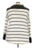 Life Style Stripes Ivory Turtleneck Sweater Size 18 - 20 - photo 2
