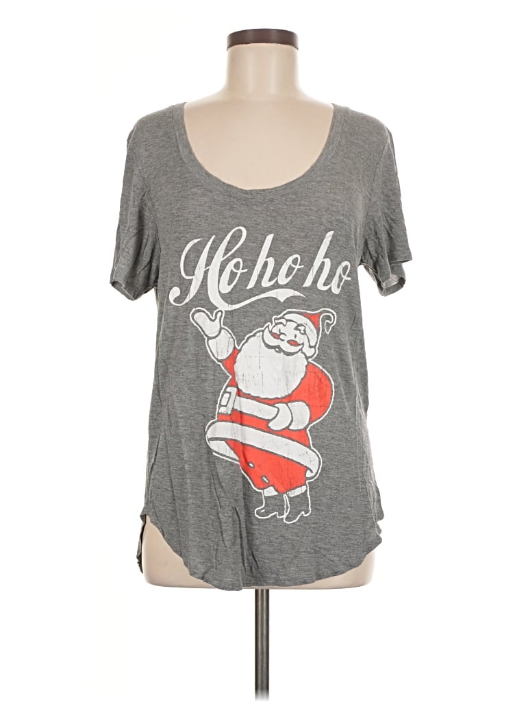 Pre-owned Fifth Sun Short Sleeve T-shirt In Gray