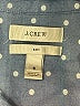 J.Crew 100% Cotton Polka Dots Blue Long Sleeve Button-Down Shirt Size 6 - photo 7