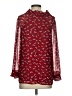 Madewell 100% Polyester Burgundy 3/4 Sleeve Blouse Size XS - photo 2