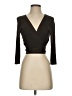 August Silk Solid Brown Cardigan Size S - photo 1